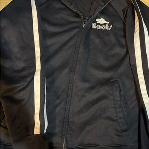 Roots Kids Black and White Puffer Jacket